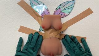 Taping Fairy Onahole to Wall to Fuck [size difference, sex toys, mini girl, aquaphile]
