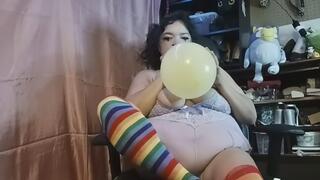 Goth Clown Caught Popping Balloons
