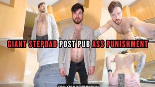 Giant stepdads farting punishment after the bar