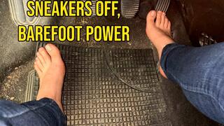 "Sneakers Off, Barefoot Power – Ultimate Pedal Seduction"