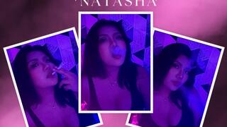 After work of Natasha - Smoking Marlboro White Cigarette-