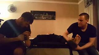 REMASTERED NEVER RELEASED CLIP - Twink Jason's Hardcore Gang Tickling, Foot Tickling, and Heavy Post Orgasm Milking (Part 2)