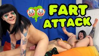 Double Clown Fart and Queef Attack