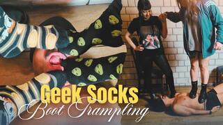 Miss Bimby & Venus Dee Trampling & Foot Domination with Combat Boots & Geeks Socks (720p - ENG sub) Alternative Girls - Brunette - Bangs - Latina - Polish Toenails - Female Domination