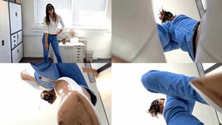 Office snitch gets a trampling punishment