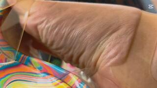 Colorfull Wedge Heels and sexy barefoot show by Princess Nicolle