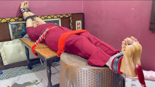 Most Beautiful Indian Wife’s Feet Tickling Challenge with Husband – Who Wins?” | Laughing Beauty! Indian Wife’s Feet Tickled by Husband | tickling