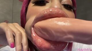 RubyDollLipz's Lip Stretching Domination #4