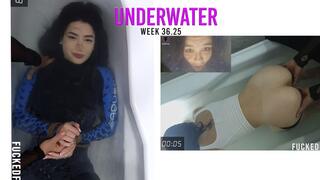 36 week compilation Underwater bathtub + apnea