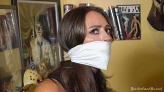 Rachel & Lauren in: They Weren't Going Anywhere! Roped & Mumbling Leather Snoops Simply Can't Make it Outta Those Seats! (4K)