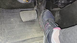 Evalynn Driving in New Balance Sneakers 1