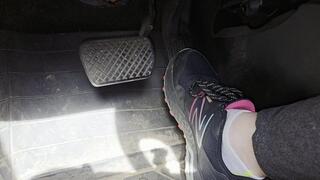 Evalynn Driving in New Balance Sneakers 2