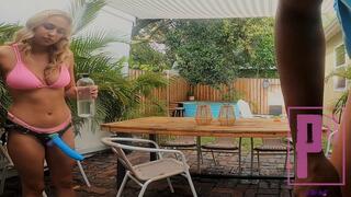 Hot First Pegging With Goddess Tiff In The Summer Sun