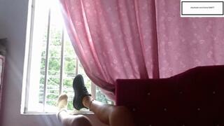Brig_Sexi_Hot itchy socked feet in window