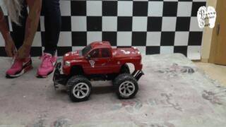 Car under sweet Sneakers