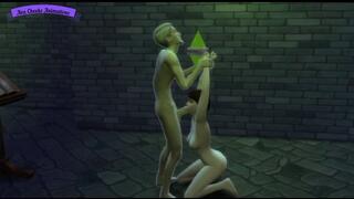 (HALLOWEEN EDITION) DRACULA HAS ROUGH FUCK WITH YOUNG 19 YEAR OLD WIFE! HOT SEX IN THE VAMPIRE DUNGEON!