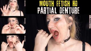 Mouth Fetish HD: Partial Denture fetish - teeth fetish - mp4