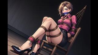 Bondage Confessions #117: Bound and Gagged in Silk and Heels