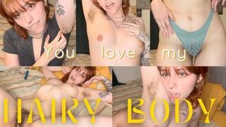 Hairy GF Cums With You