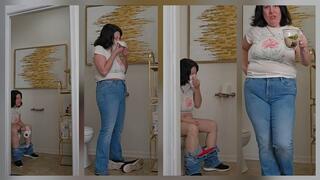 2 Pack Of Toilet Clips Before Going On A Day Trip w Sneezing Huge Dumping Peeing