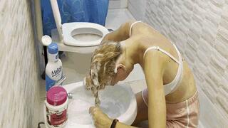 Wet party for my hair-2 AVI