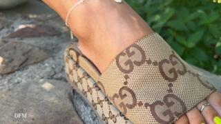 'Eyecandytoes Gucci Slide Dangle"