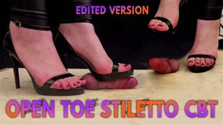 Open Toe High Heels Stiletto CBT, Bootjob and Post Orgasm Crush with TamyStarly - (Edited Version) - Heeljob, Ballbusting, Femdom, Shoejob, Ball Stomping, Foot Fetish Domination, Footjob, Cock Board