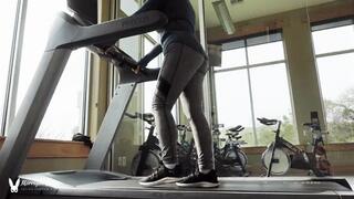 Treadmill Walking at the Gym