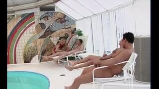 Dara Gangbanged By The Indoors Pool! (1st half mp4 sd)