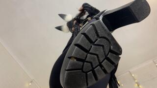 Platform sexy heels worship and trample