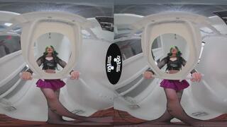 VR180 Alt Girl Kittycamtime Pisses On Her Toilet Slave