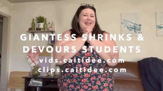 Giantess Shrinks and Devours Students