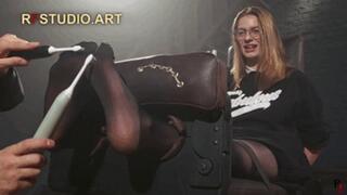 Brittany - Sexy Secretary Nylon Foot Tickling in Stocks (UHD 4K MP4)