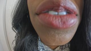 Stepmom red lipstick seduction