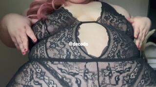 Ssbbw Playing With Her Fat Belly