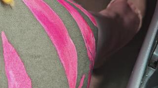 Driving In My Taupe Pointed Toed Spike Heel Pumps Watch Me As I Mash My Pedals Flooring My Gas Pedal