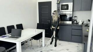 Blind Girl Black Leather Buttcrack Fight MP4 FULL HD 1080p