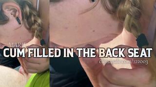 Cum Filled in the Back Seat