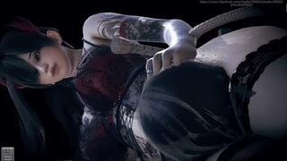 B042 Asian goddess thigh clamp neck