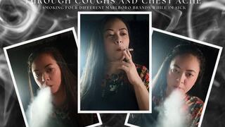 Fevered Drags: Marlboro Marathon Through Coughs and Chest Ache - ASMR