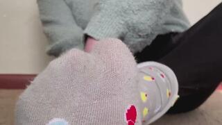 Ass Teasing Sweaty Sock Removal Feet JOI