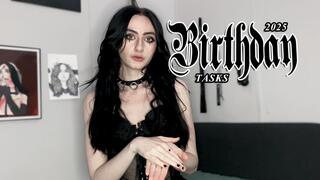 Birthday Tasks 2025