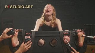 Mandy - Unique Foot and Palms Tickling in Stocks (UHD 4K MP4)