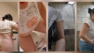 1 min Outta State Public Toilet Outta Antics Non Stop Spitting Peeing Tit Flashing