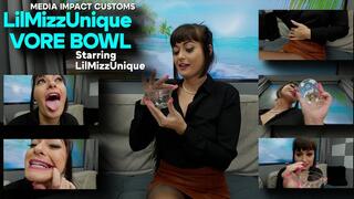 LilMizzUnique Vore Bowl - Giantess - Shrinking - Vore - Shrinking