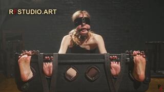 Mandy - Unique Foot and Palms Tickling in Stocks (FULL HD MP4)