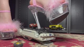 Bratty Giantess Destroys Your Expensive Car With Her Pink Heels!
