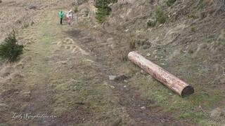 Lady Nymphodora - Rub your full diaper on a tree stomp little sissy baby HD