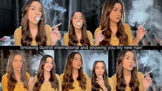 Smoking dunhill international and showing you my new hair!