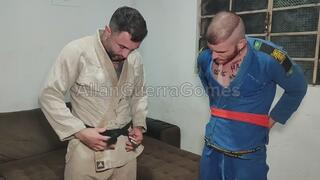 Hoje eu Allan Guerra Gomes ministrei uma aula de Jiu-jítsu para meu aluno Carmona